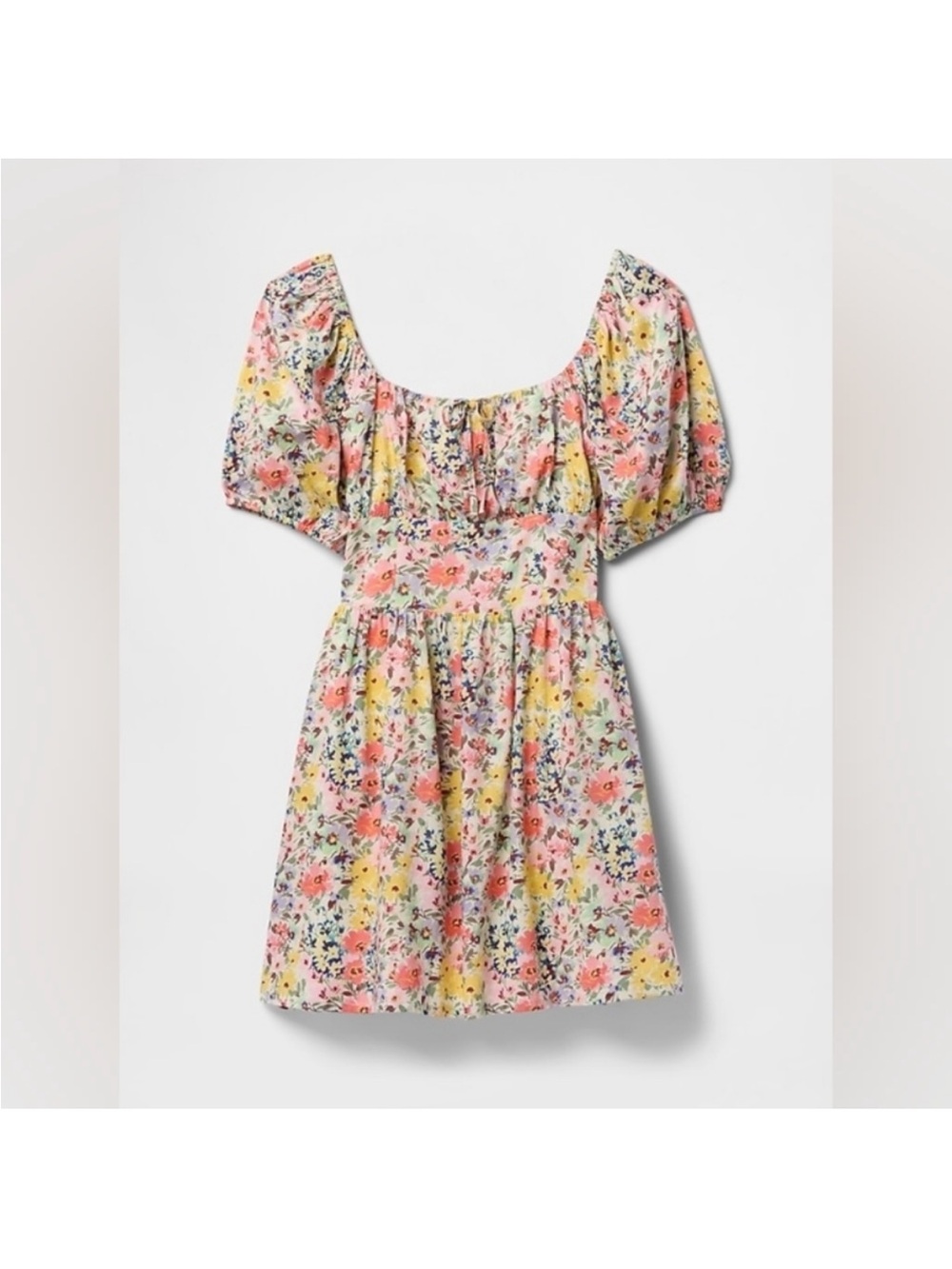 NWT GAP Women’s Puff-Sleeve Floral Mini Summer Dress